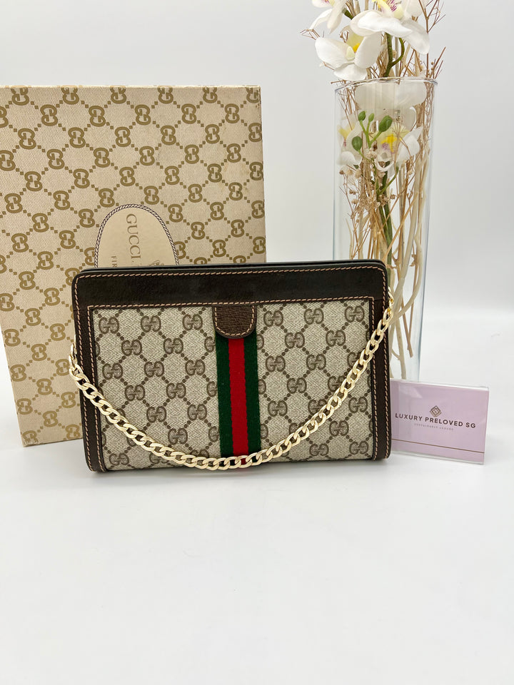 GUCCI OPHIDIA SHERRYLINE CLUTCH