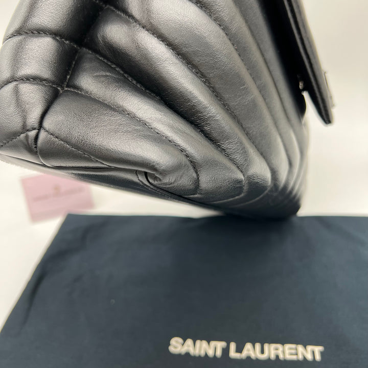 YVES SAINT LAURENT Y CALFSKIN QUILTED MONOGRAM