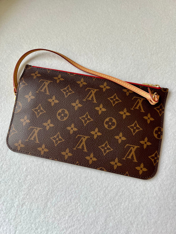 LOUIS VUITTON NEVERFULL MM MONOGR W/ POUCH ( RFID )