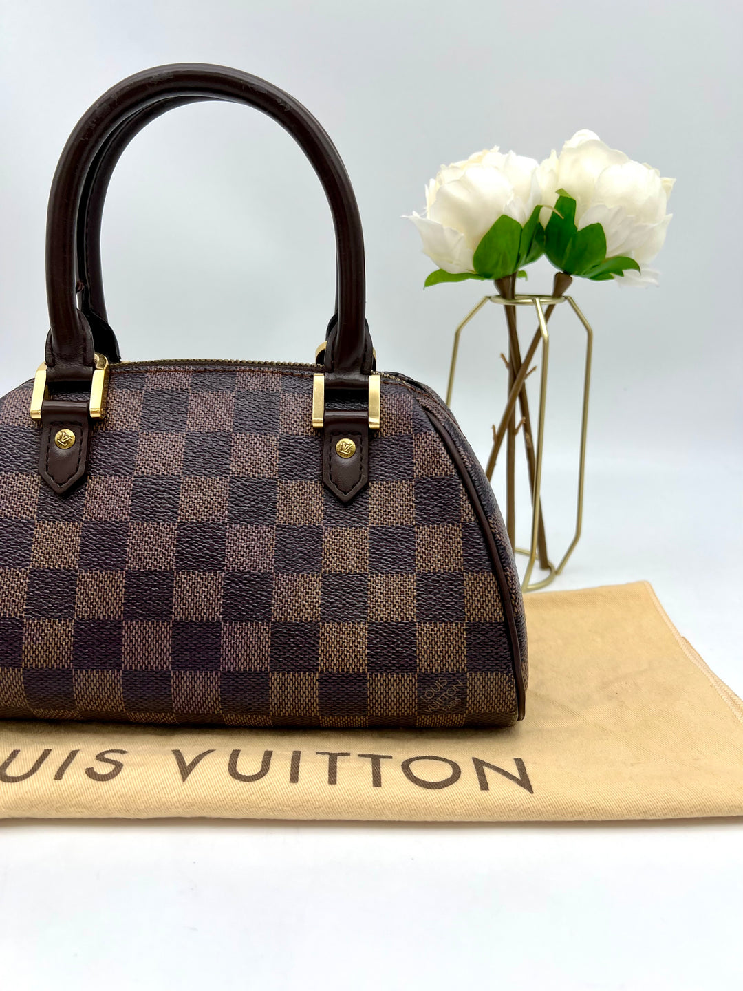 LOUIS VUITTON MINI RIBERA DAMIER EBENE