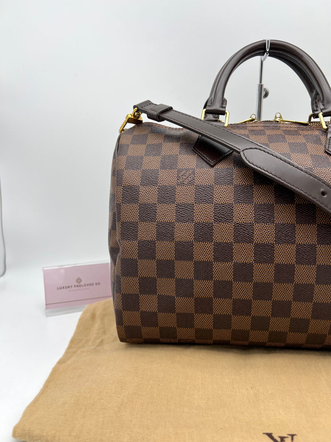LOUIS VUITTON BANDOULIERE 30 DAMIER EBENE