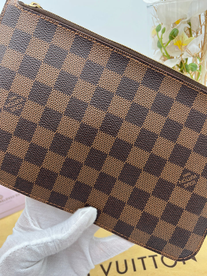 LOUIS VUITTON NEVERFULL MM DAMIER W/ POUCH
