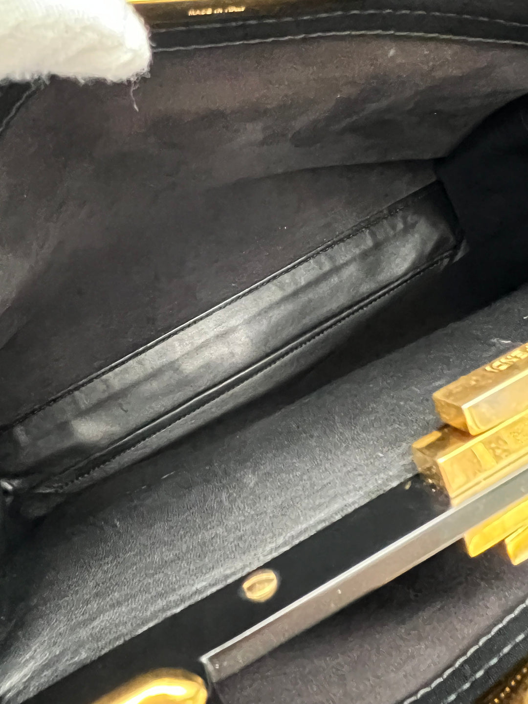 FENDI PEEKABOO SOFT LEATHER BLACK MEDIUM