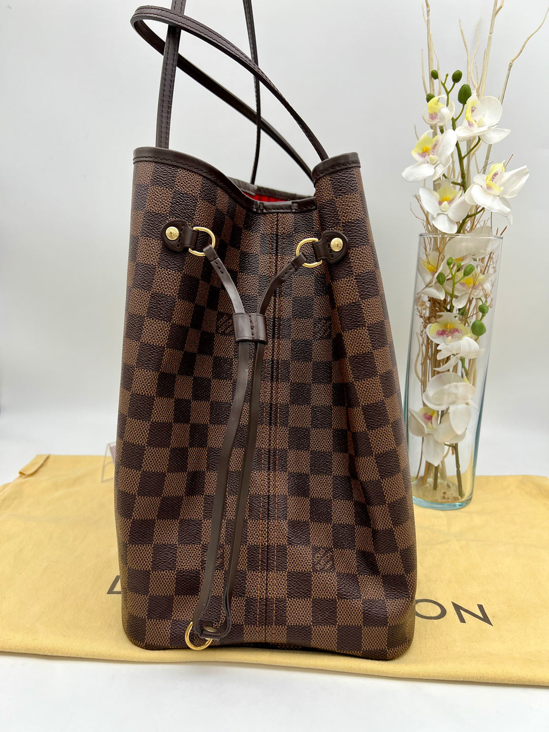 LOUIS VUITTON NEVERFULL GM DAMIER W/ POUCH