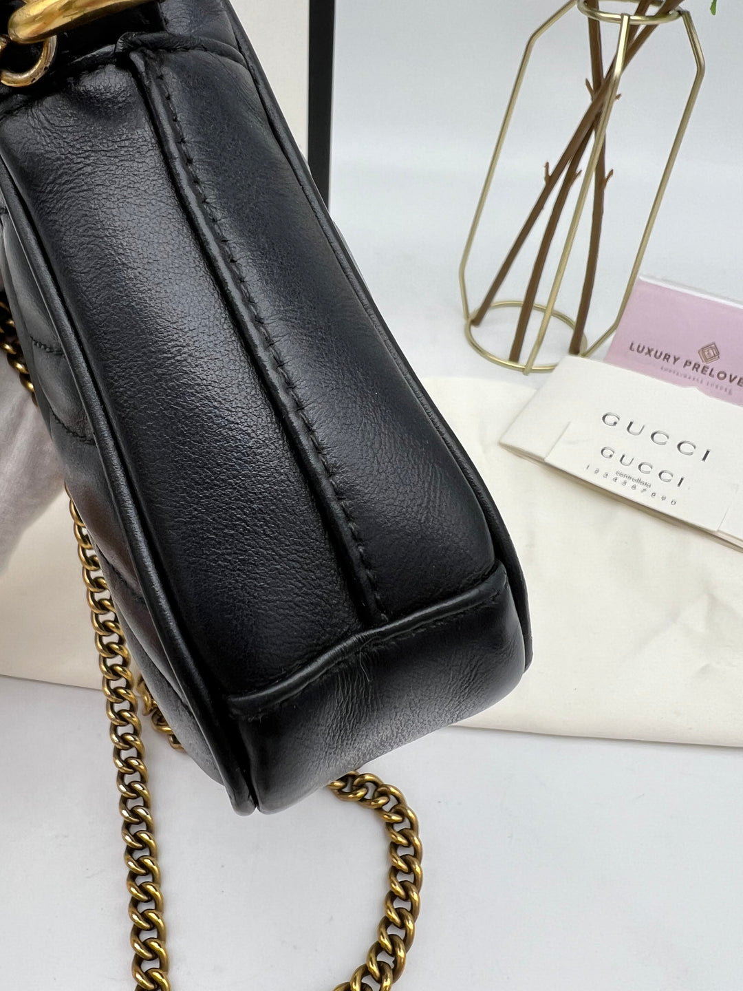 GUCCI GG MARMONT SMALL CHAIN SHOULDER BAG