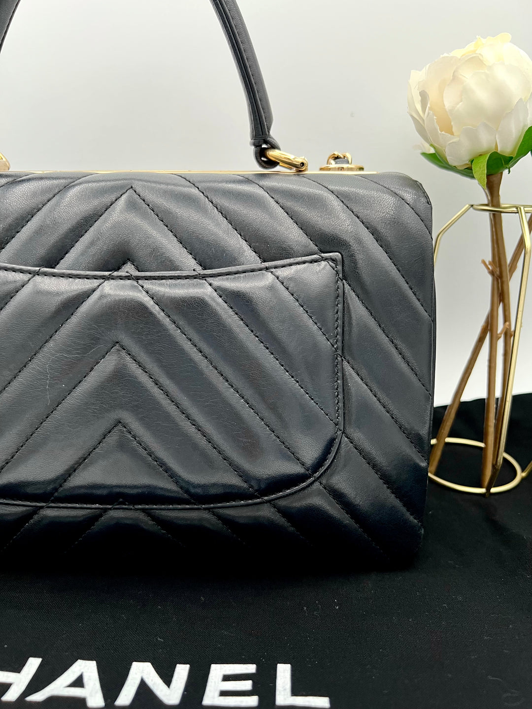 CHANEL TRENDY CHEVRON LAMBSKIN NO.25