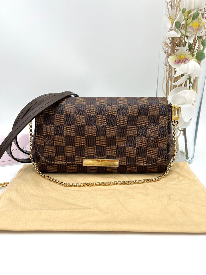 LOUIS VUITTON FAVOURITE PM DAMIER EBENE