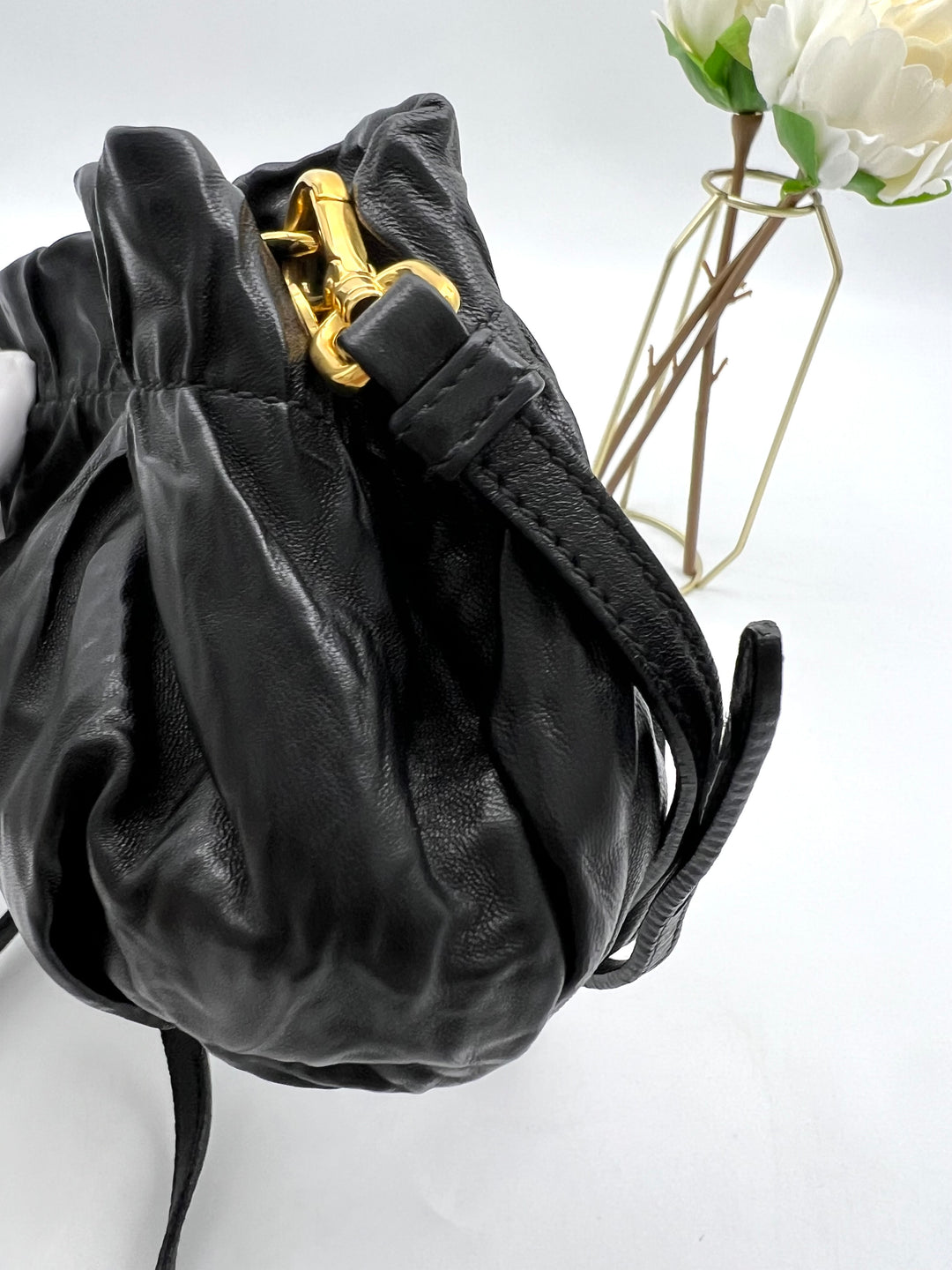 PRADA ANTIQUE NAPPA BANDOLIERS SLING BAG