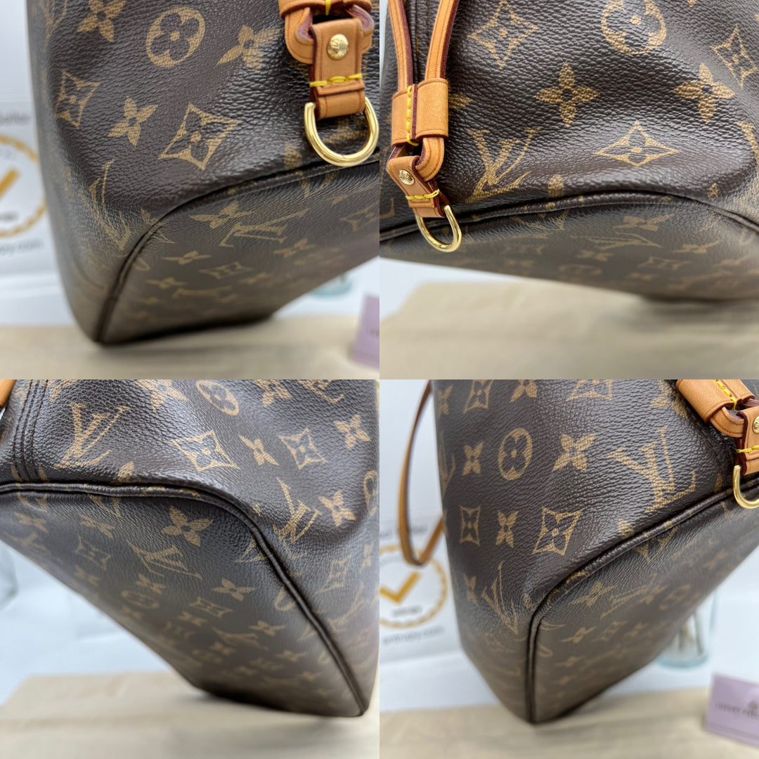 LOUIS VUITTON NEVERFULL MM MONOGRAM W/ POUCH