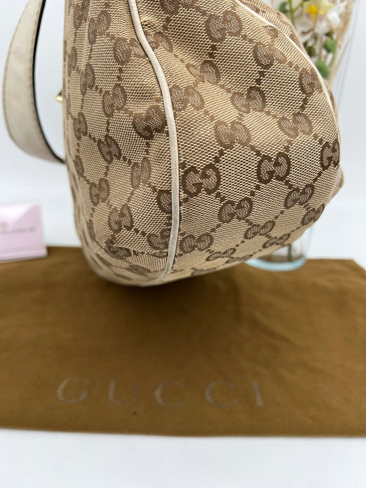 GUCCI CANVAS SMALL OPHIDIA SHOULDER BAG
