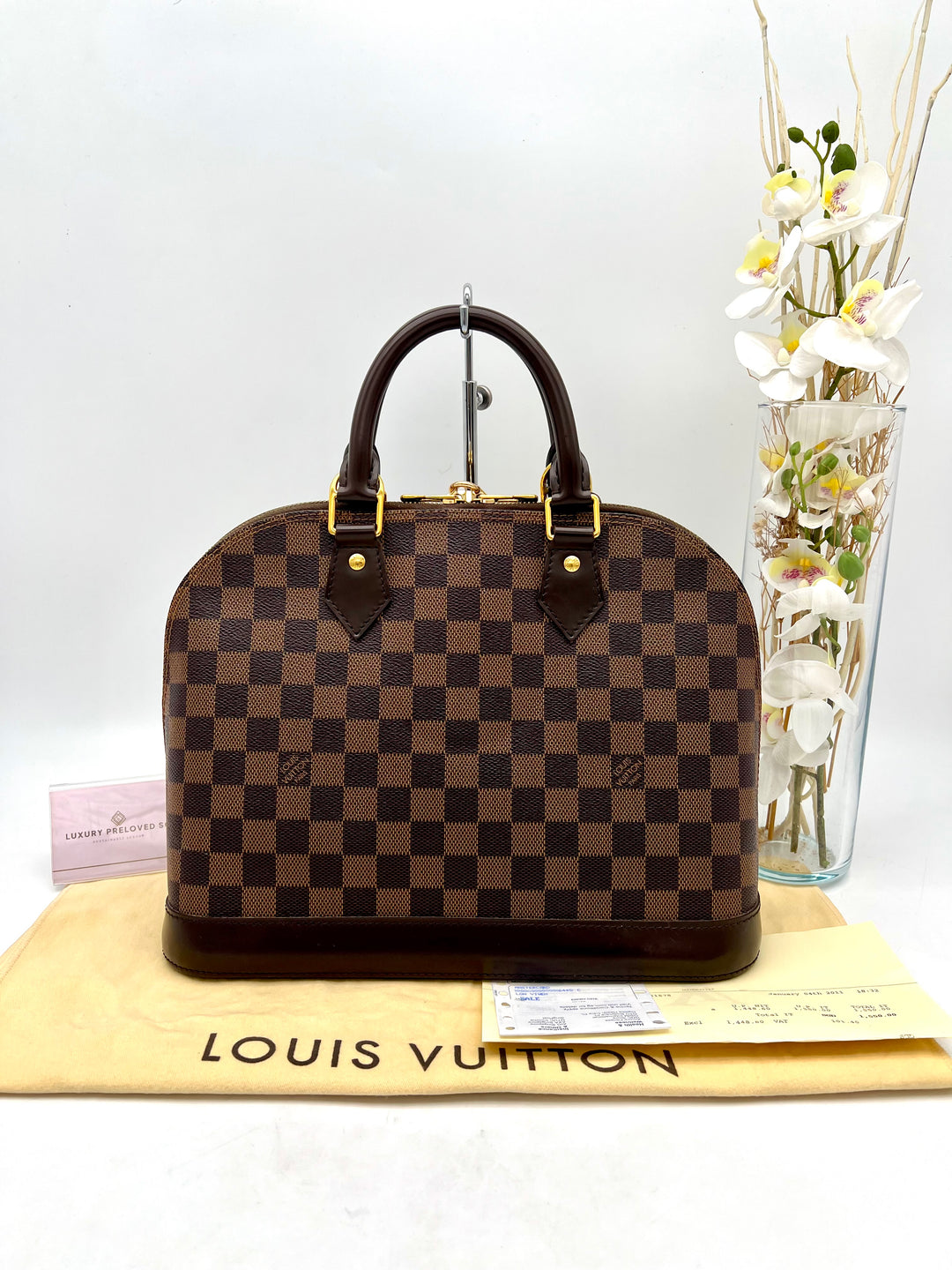 LOUIS VUITTON ALMA PM DAMIER EBENE
