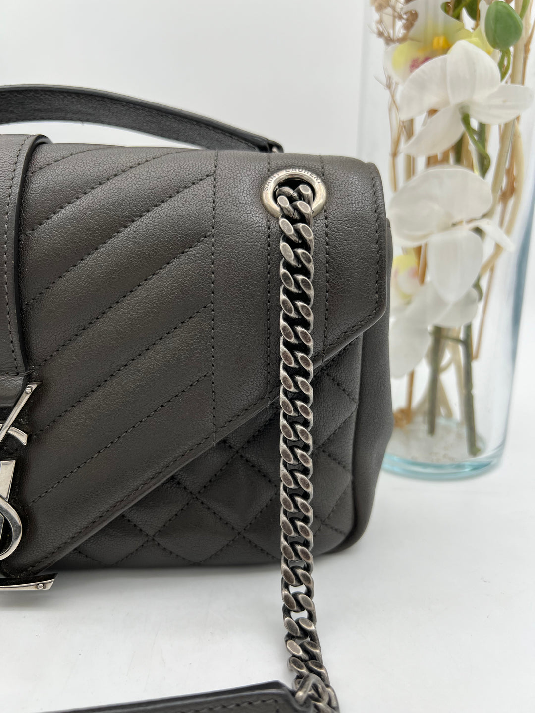 YVES SAINT LAURENT QUILTED ENVELOPE SHW BAG