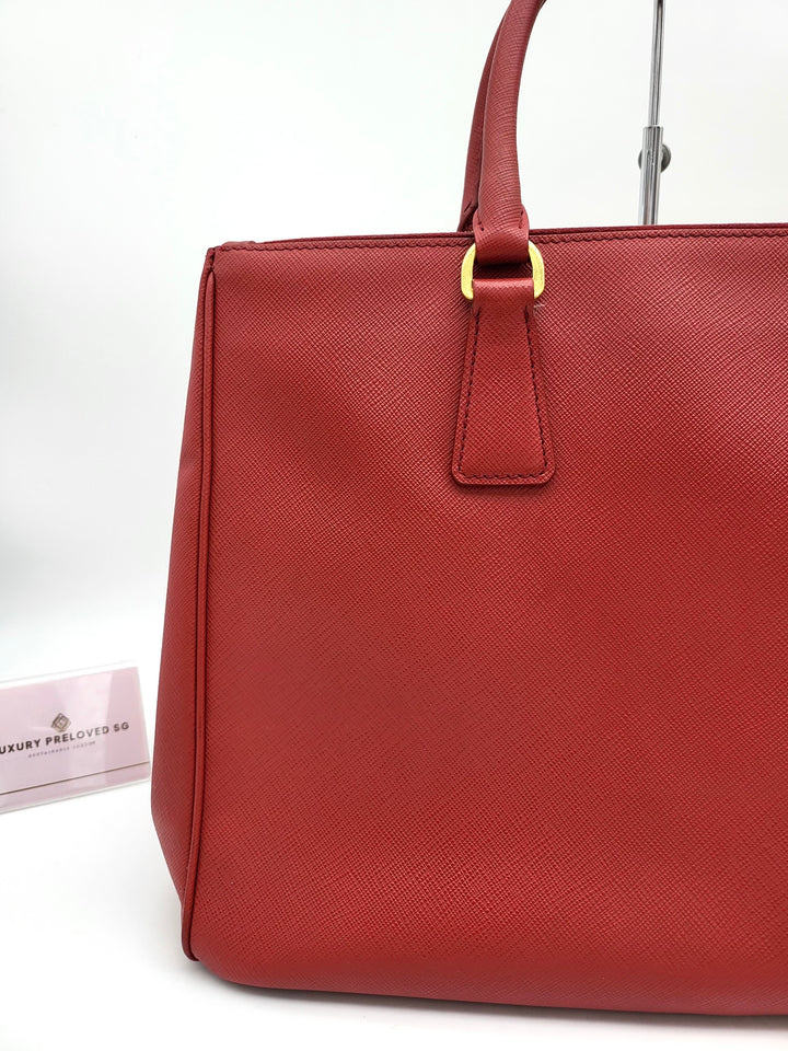 PRADA SAFFIANO DOUBLE ZIP