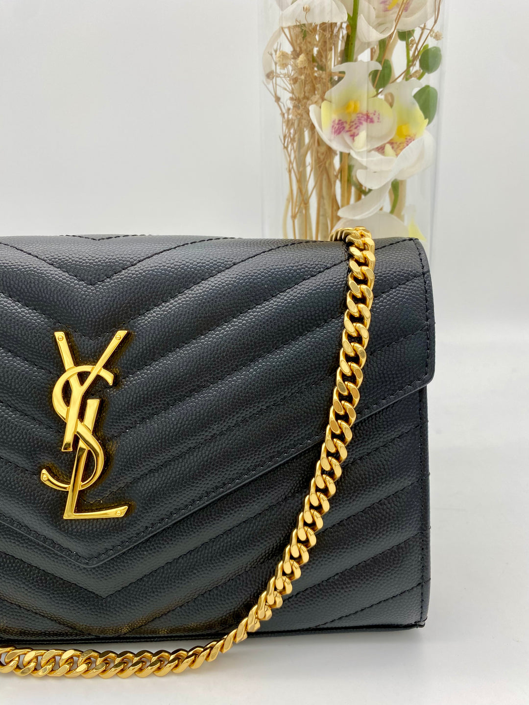 YVES SAINT LAURENT CASSANDRA MONOGRAM