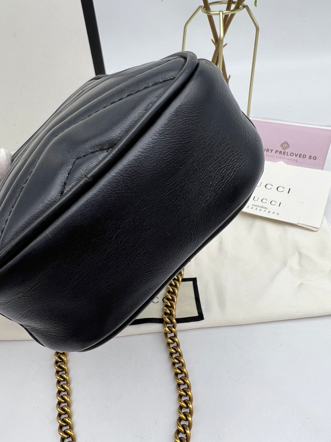 GUCCI GG MARMONT SMALL CHAIN SHOULDER BAG