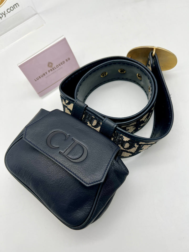 CHRISTIAN DIOR VINTAGE BELT & SMALL BODY BAG