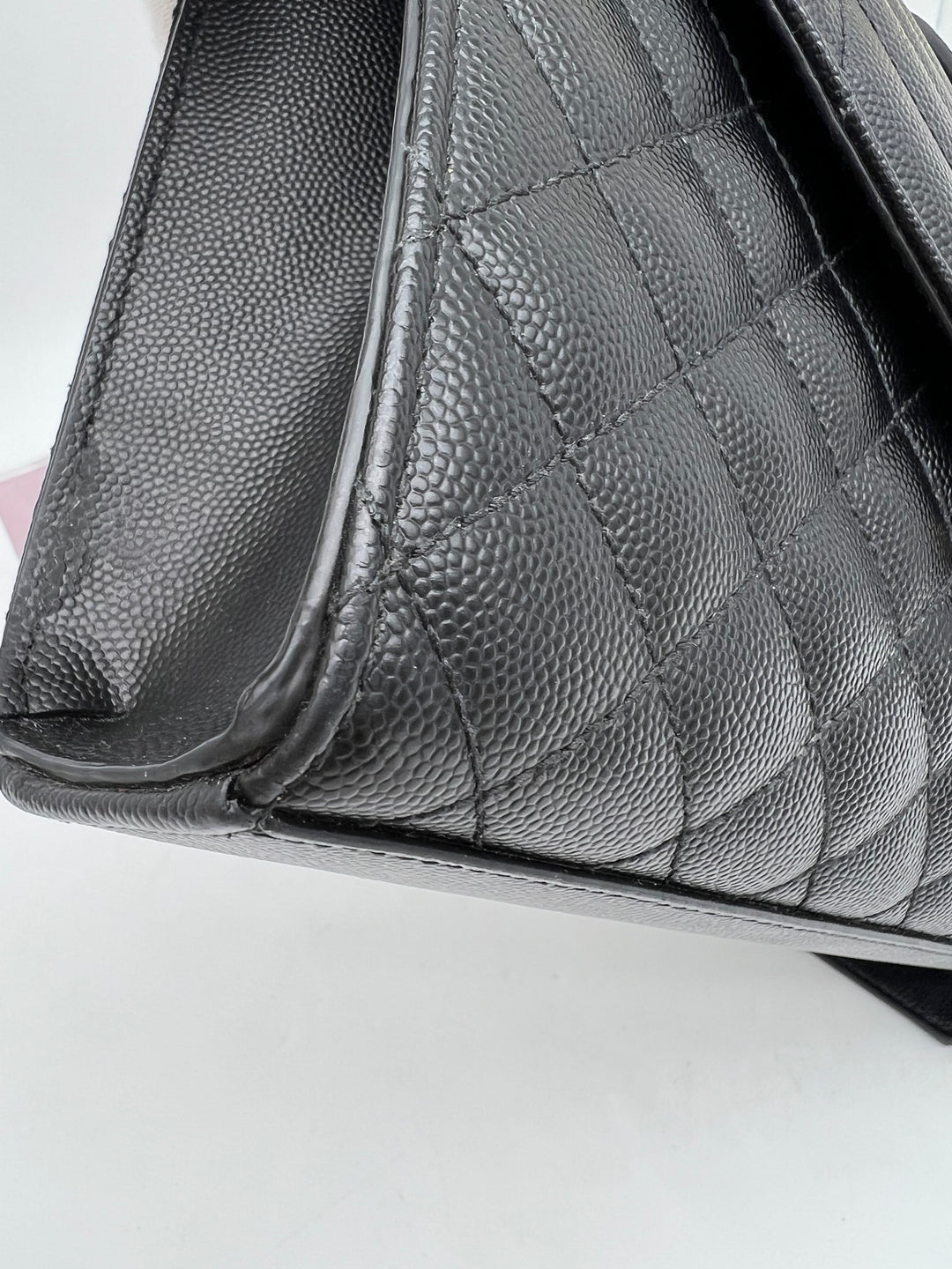 YVES SAINT LAURENT MEDIUM ENVELOPE LEATHER GHW