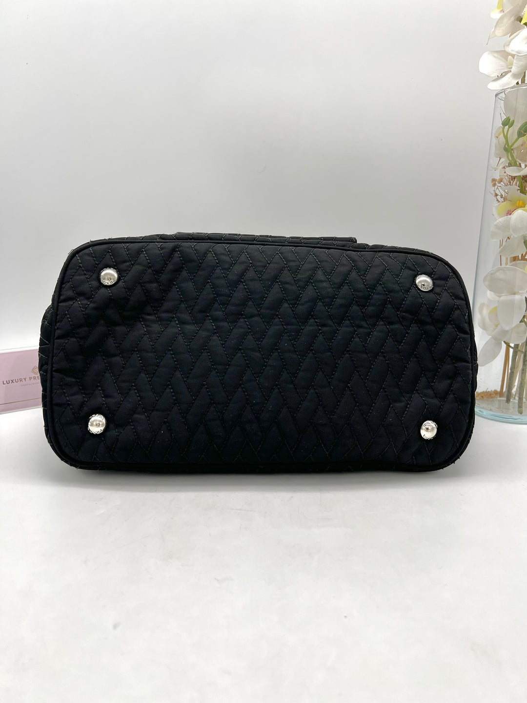 PRADA NYLON QUILTED CHAIN 2 WAY BAG
