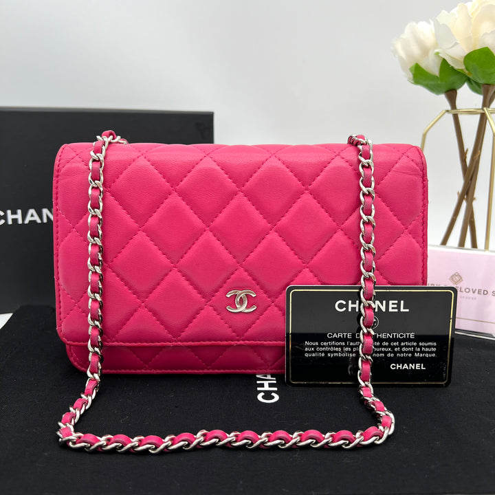 CHANEL WALLET ON CHAIN LAMBSKIN