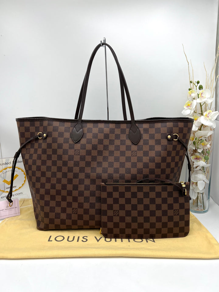 LOUIS VUITTON NEVERFULL GM DAMIER W/ POUCH