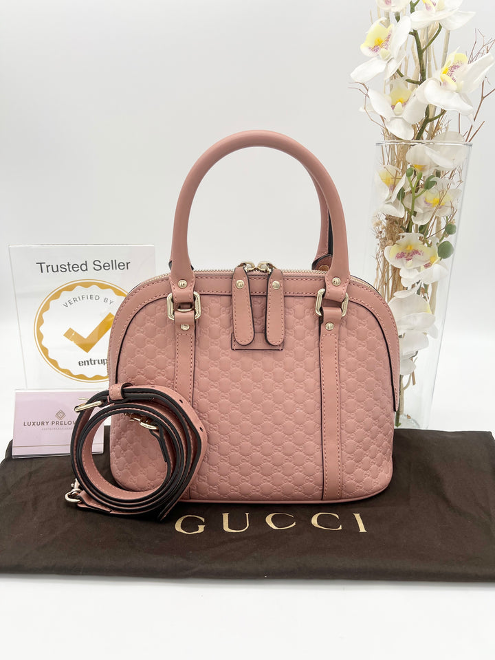 GUCCI MICROGUCCIMA MINI DOME 2 WAY BAG