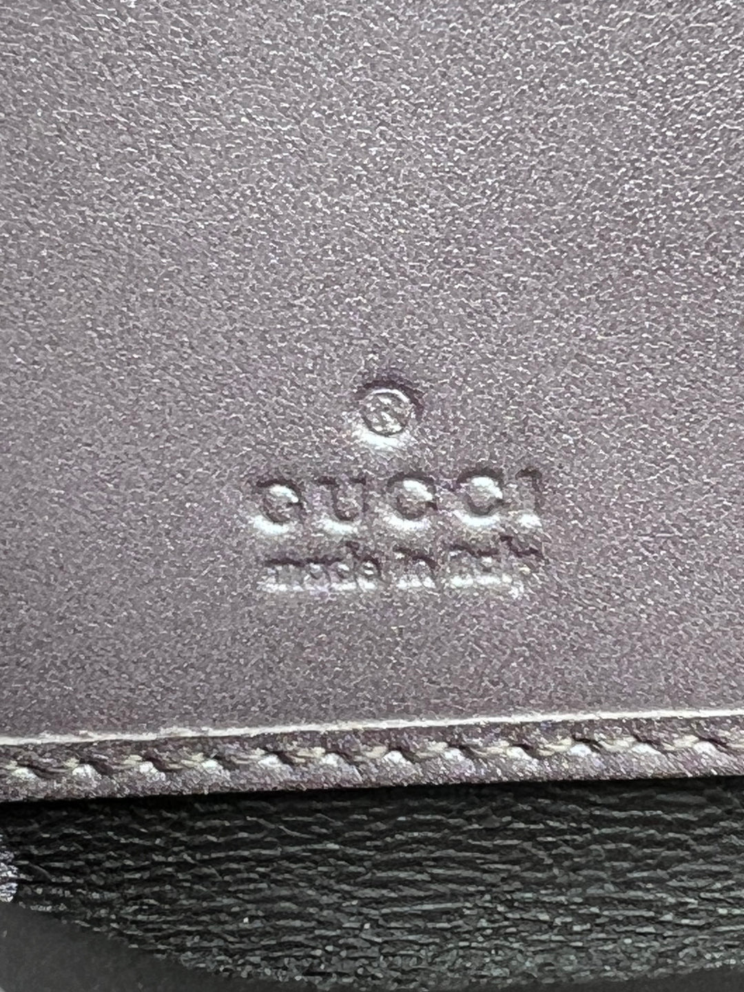 GUCCI METALLIC GUCCISIMA LEATHER WALLET
