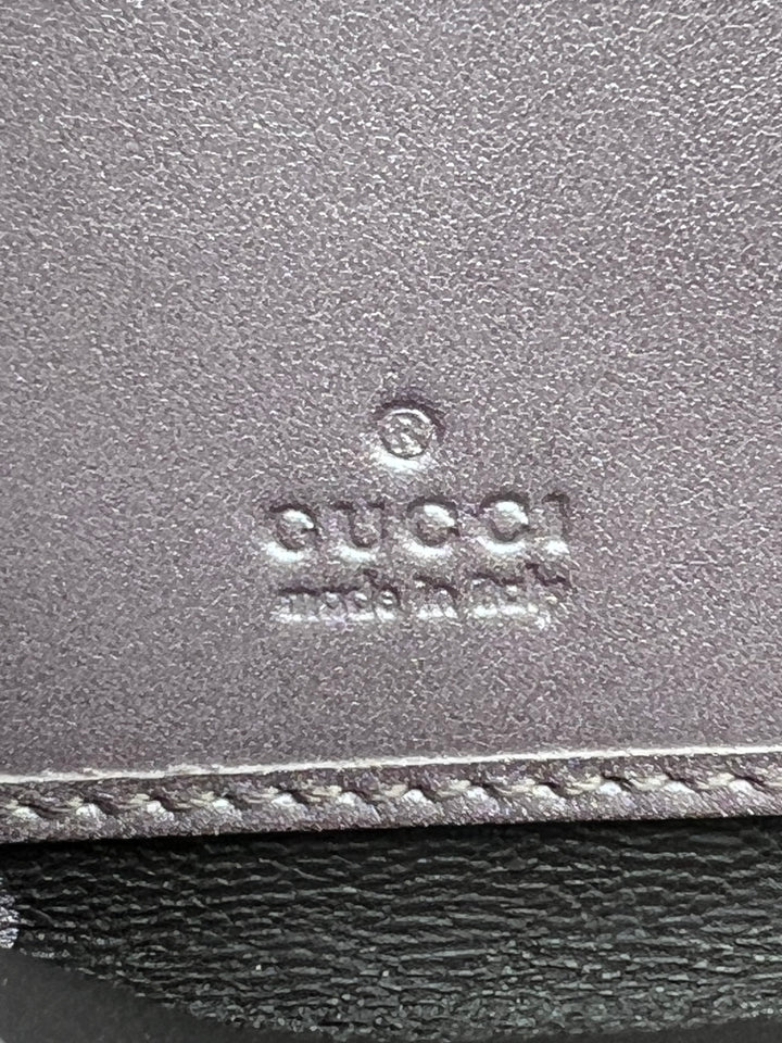 GUCCI METALLIC GUCCISIMA LEATHER WALLET