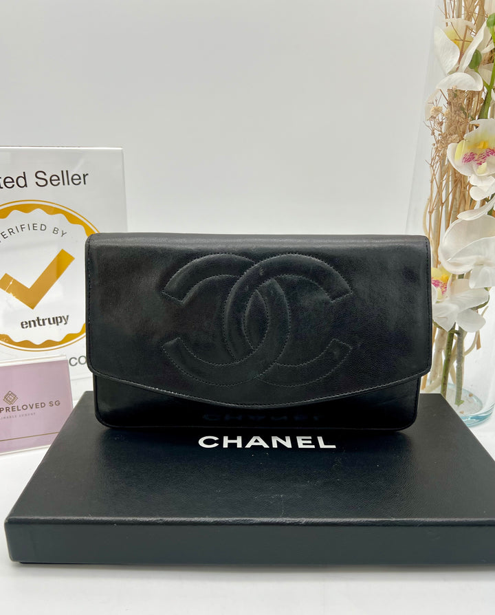 CHANEL TIMELESS CLUTCH LAMBSKIN