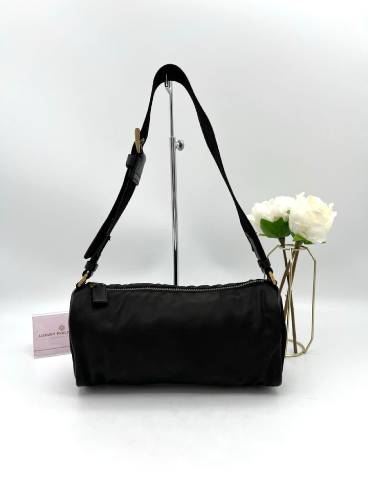 PRADA QUILTED NYLON SHOULDER BAG