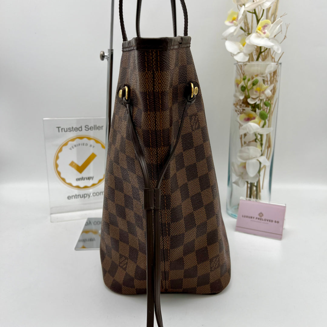 LOUIS VUITTON NEVERFULL MM DAMIER EBENE