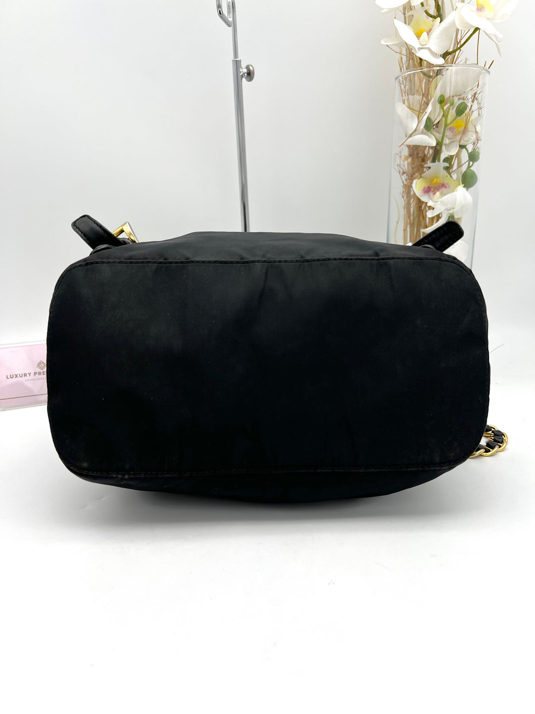 PRADA NYLON CHAIN BACKPACK