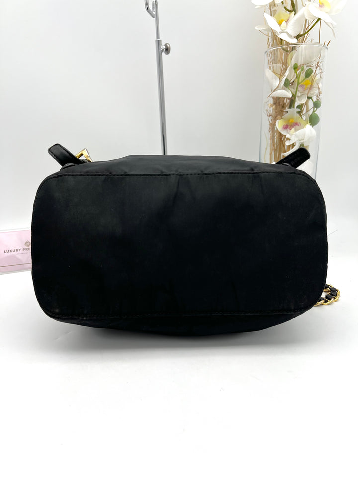 PRADA NYLON CHAIN BACKPACK