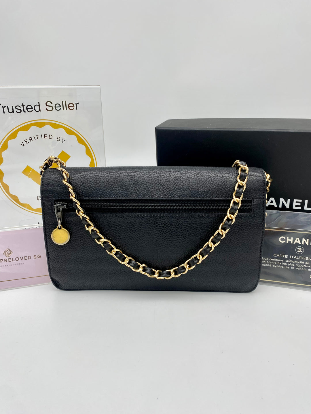 CHANEL CAVIAR TIMELESS CLUTCH