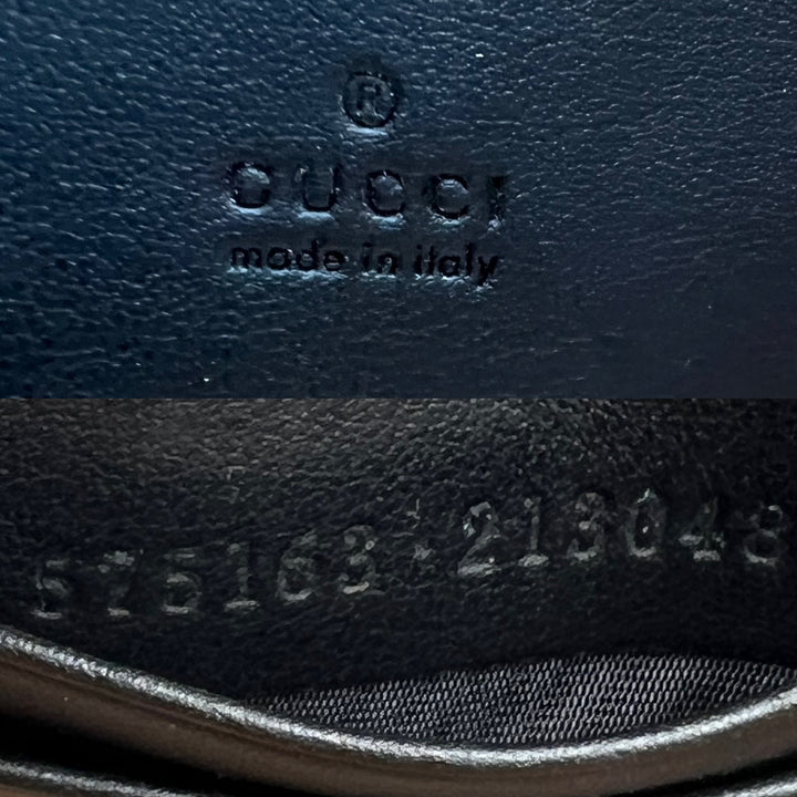 GUCCI MARMONT QUILTED GHW BUCKET BAG