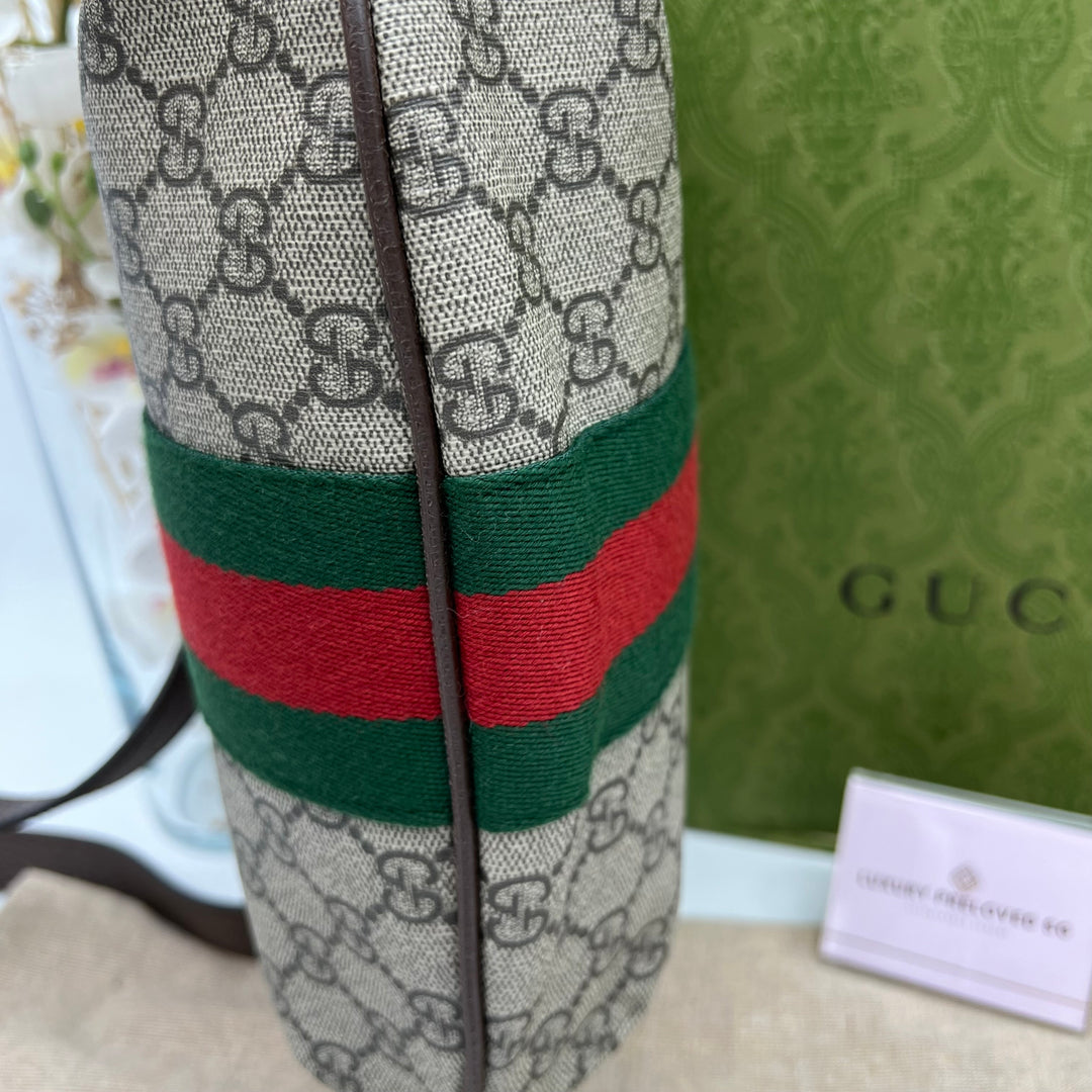 GUCCI PVC OPHIDIA SHOULDER BAG (NEW MODEL)