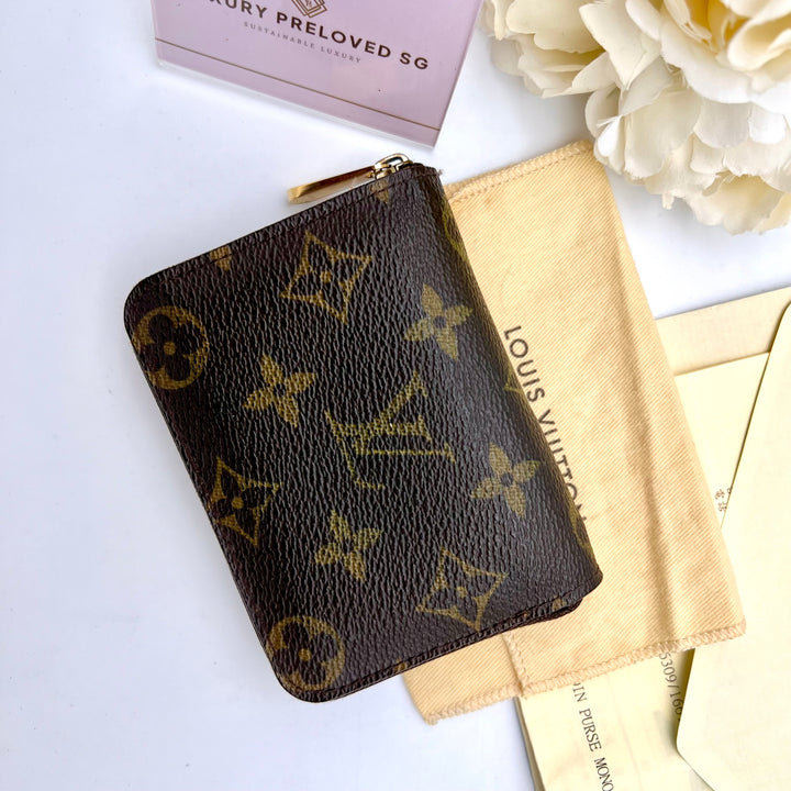 LOUIS VUITTON MONOGRAM ZIPPY SHORT WALLET