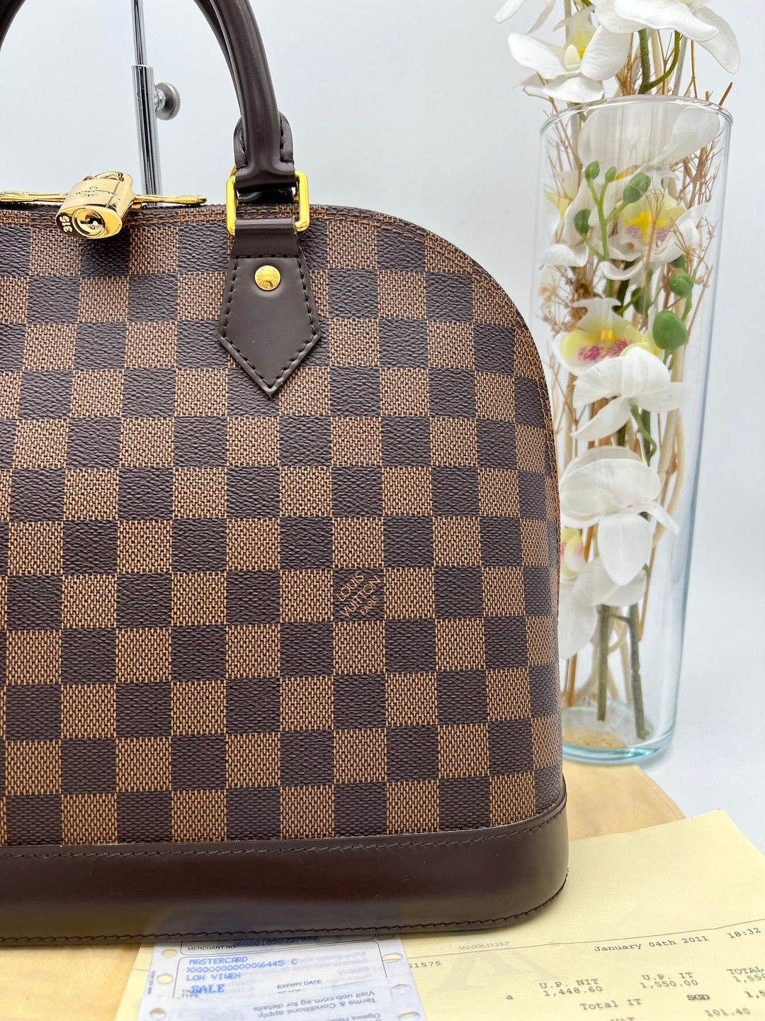 LOUIS VUITTON ALMA PM DAMIER EBENE