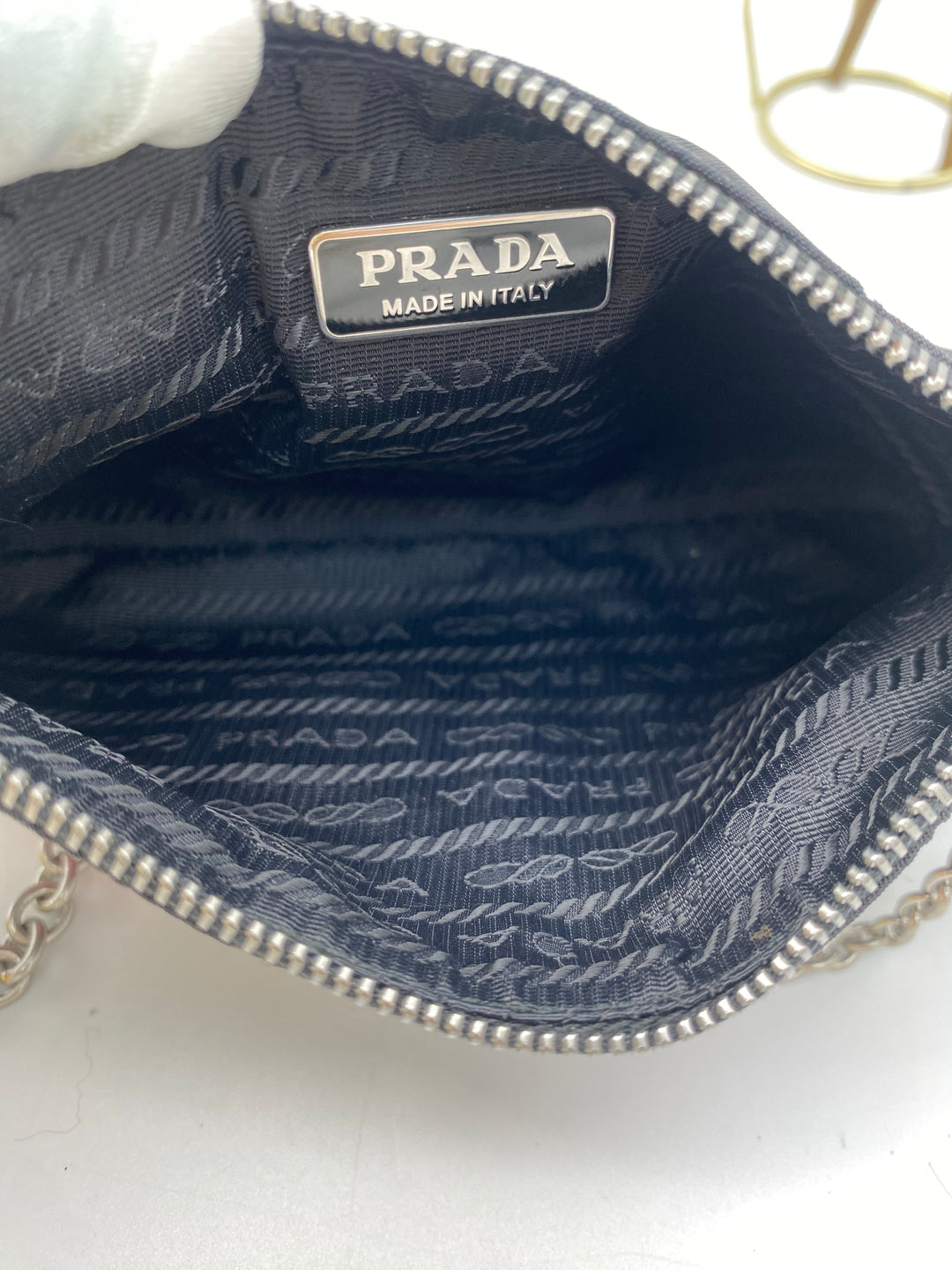 PRADA NYLON CHAIN BAG