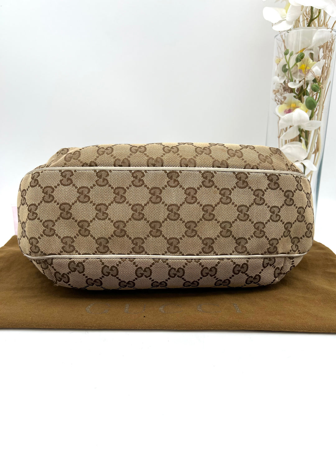 GUCCI CANVAS SMALL OPHIDIA SHOULDER BAG