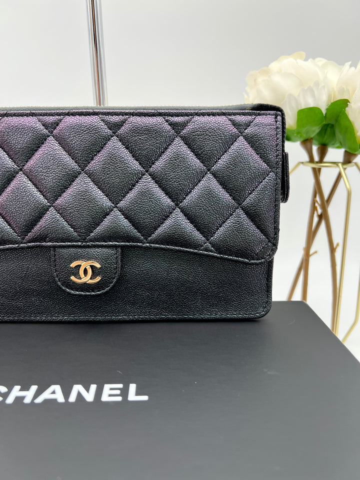 CHANEL CAVIAR CHAIN WRISTLET GHW