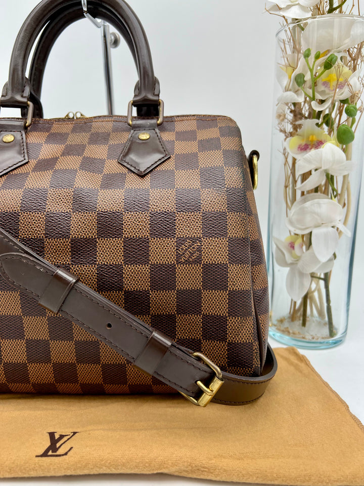 LOUIS VUITTON BANDOULIERE 25 DAMIER EBENE