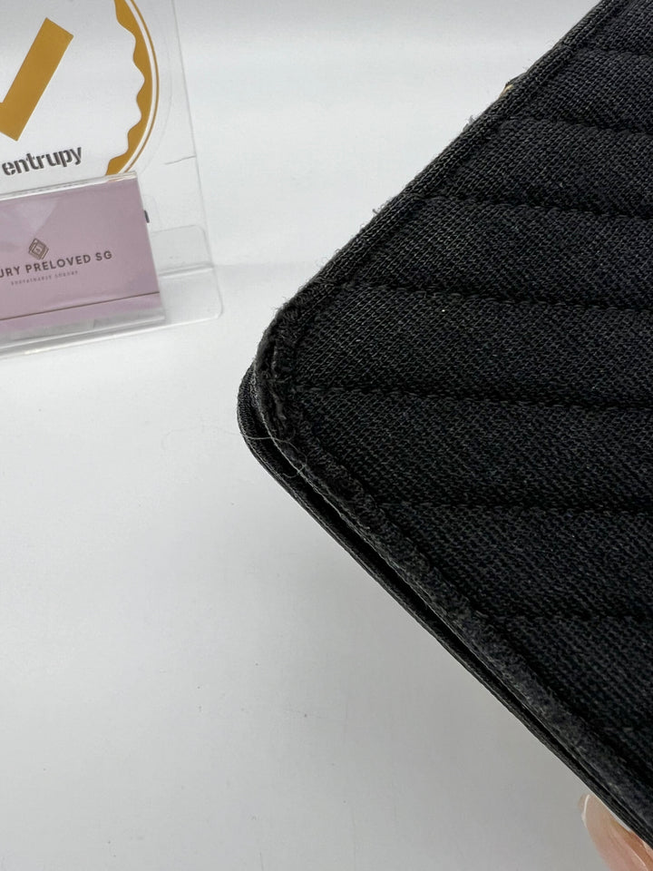 CHANEL TRENDY JERSEY WALLET ON CHAIN