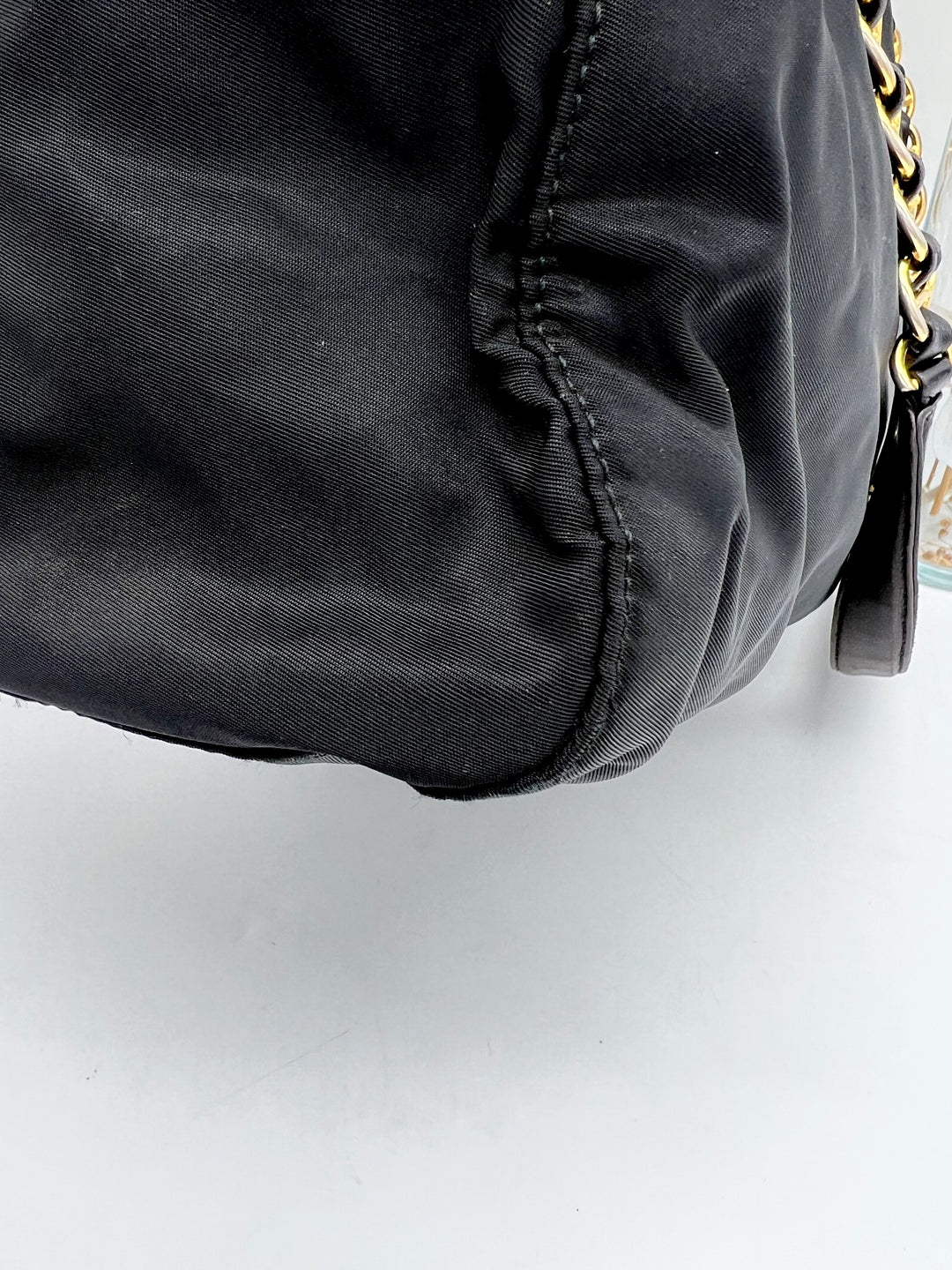 PRADA NYLON QUILTED CHAIN