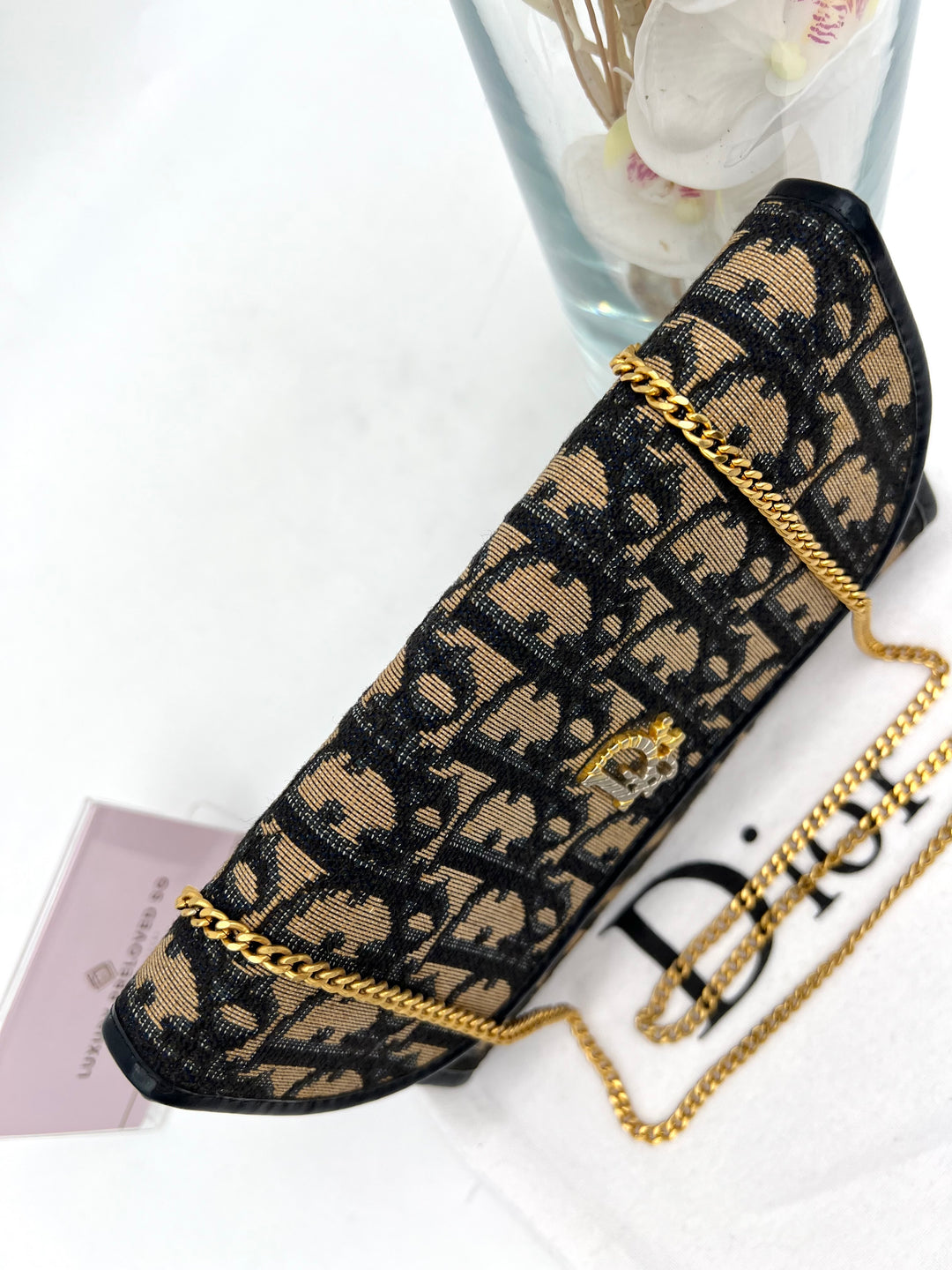 CHRISTIAN DIOR VINTAGE SHOULDER CHAIN BAG