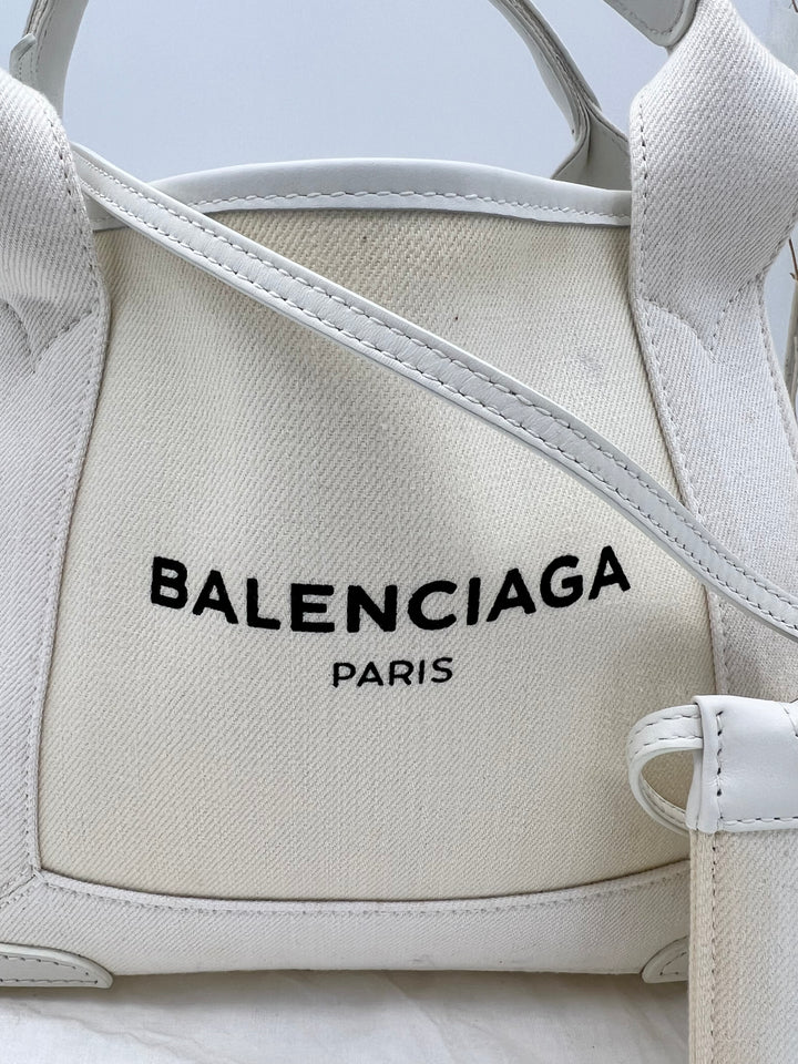 BALENCIAGA CABAS TOTE BAG WITH POUCH