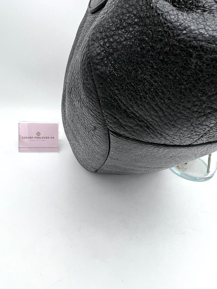 PRADA METALLIC CALF LEATHER CHAIN SHOULDER BAG