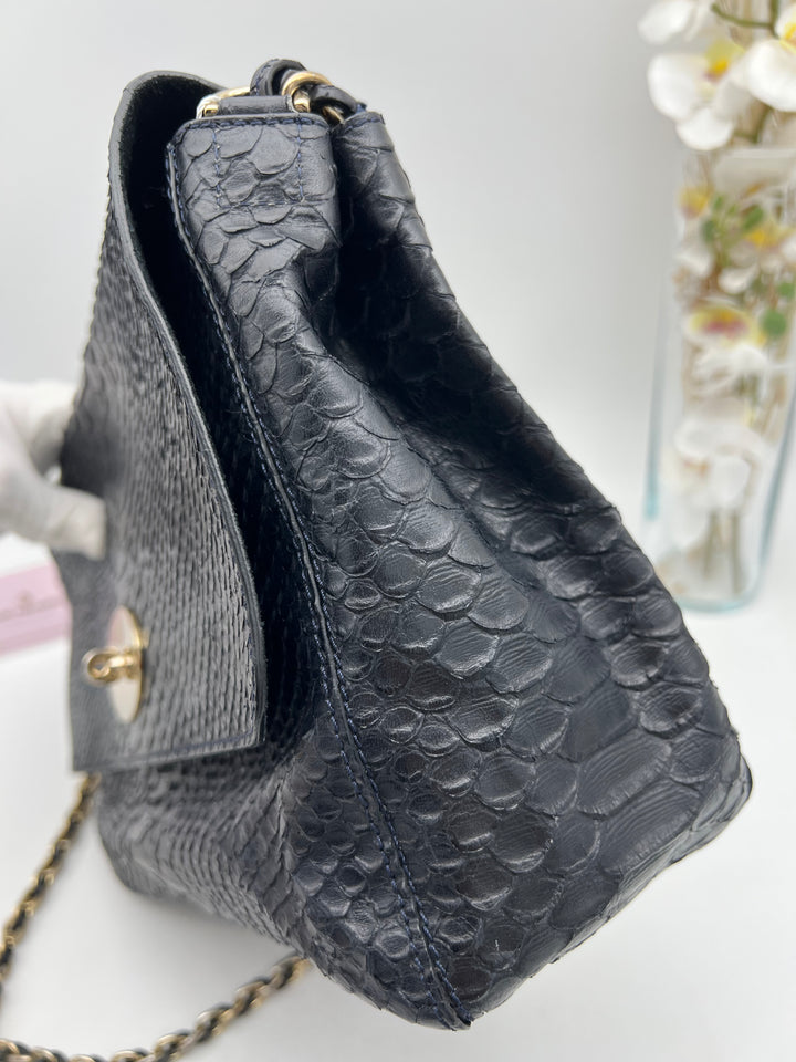 MULBERRY LILY PHYTHON CHAIN SHOULDER BAG