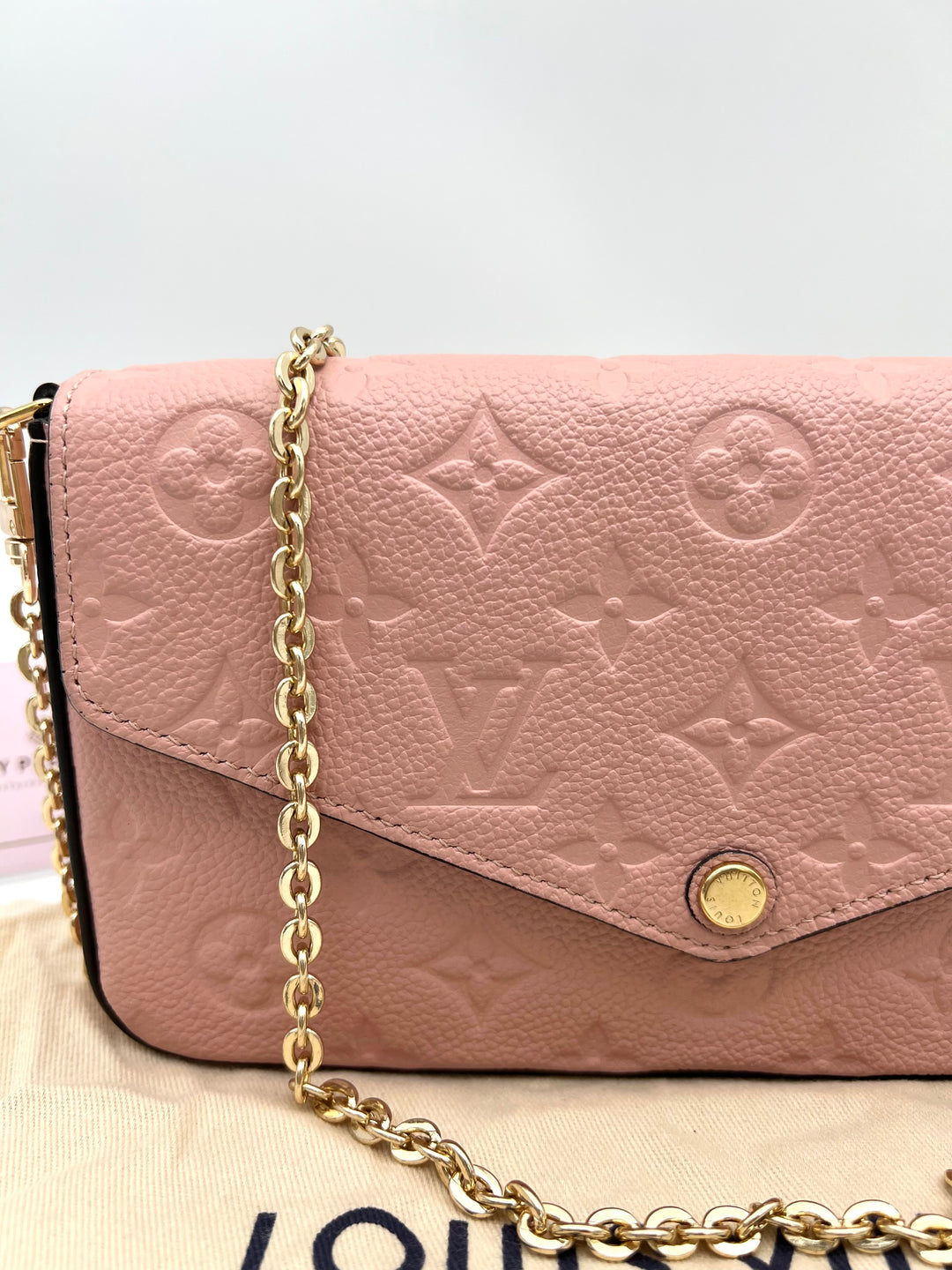 LOUIS VUITTON FELICIE EMPRIENTE LEATHER