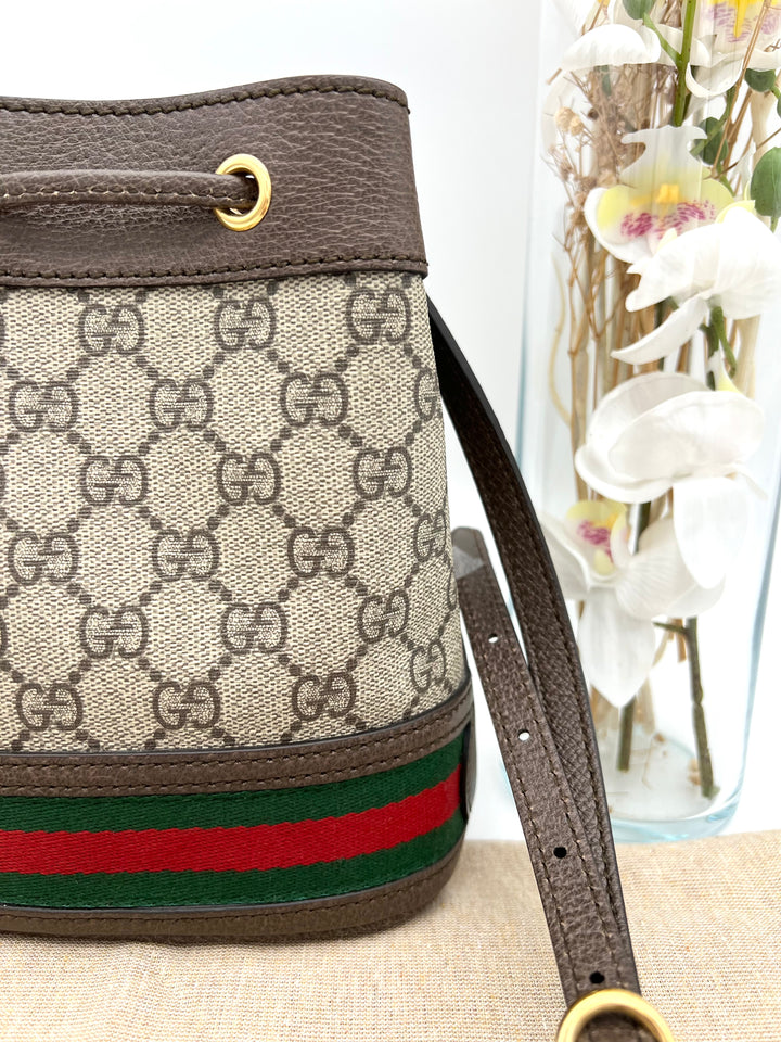 GUCCI OPHIDIA GG BUCKET CROSSBODY