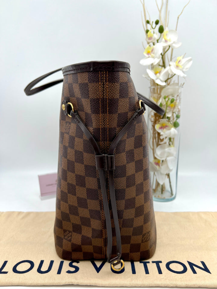 LOUIS VUITTON NEVERFULL MM DAMIER W/ POUCH (RFID)